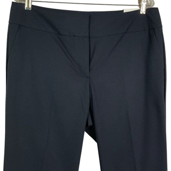 Ann Taylor Factory Mid Rise Full Length Trouser Pants, Navy Blue, size 12, NWT - Picture 3 of 13